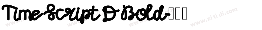 Time Script D Bold字体转换